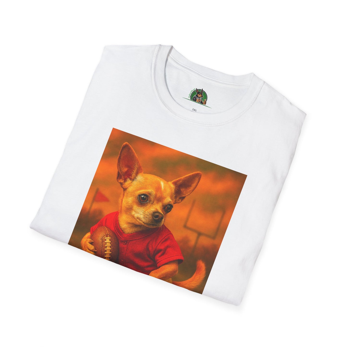 Chihuahua Football T-Shirt Sports T-Shirt Printify