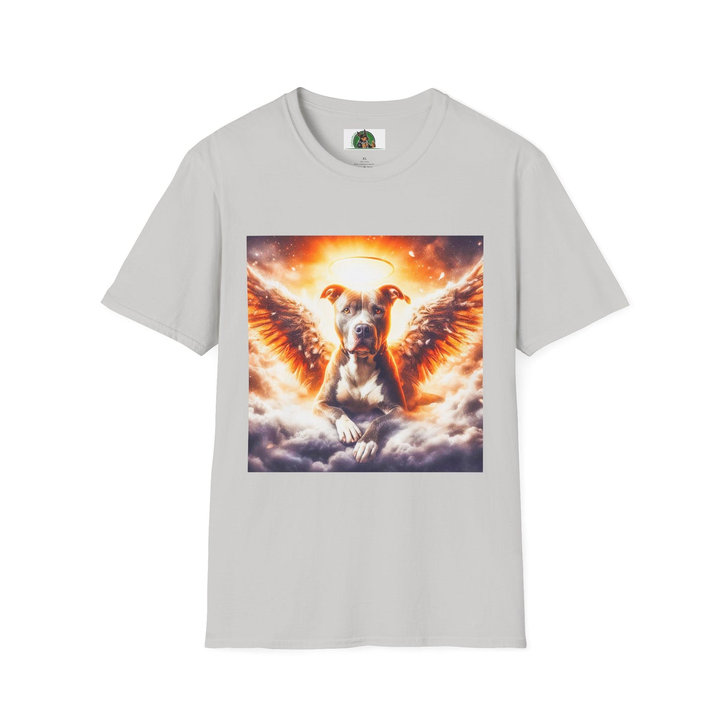 Pit Bull Angel shirt T-Shirt Printify S Ice Grey