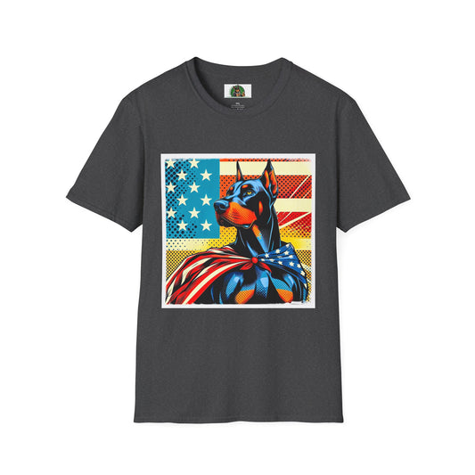 Doberman T-Shirt Printify XS Dark Heather 