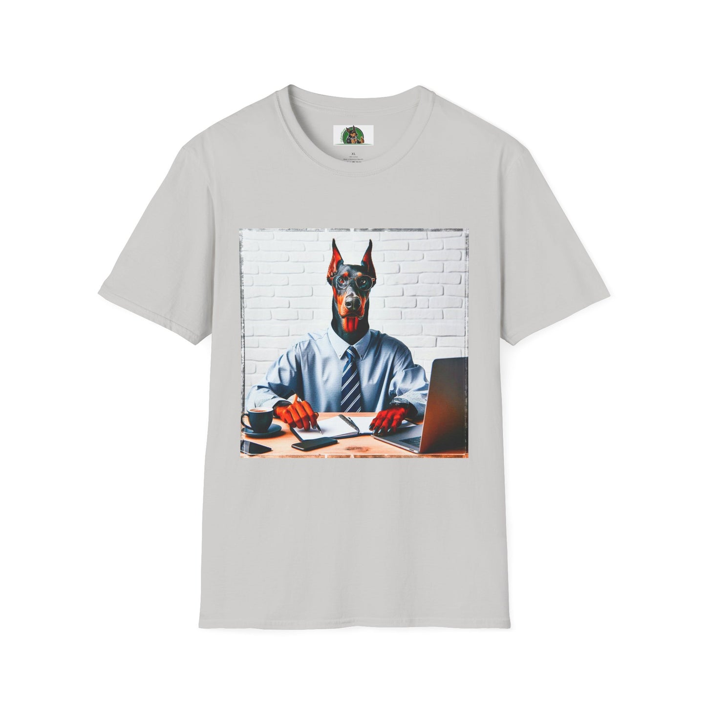 Doberman T-Shirt Printify S Ice Grey