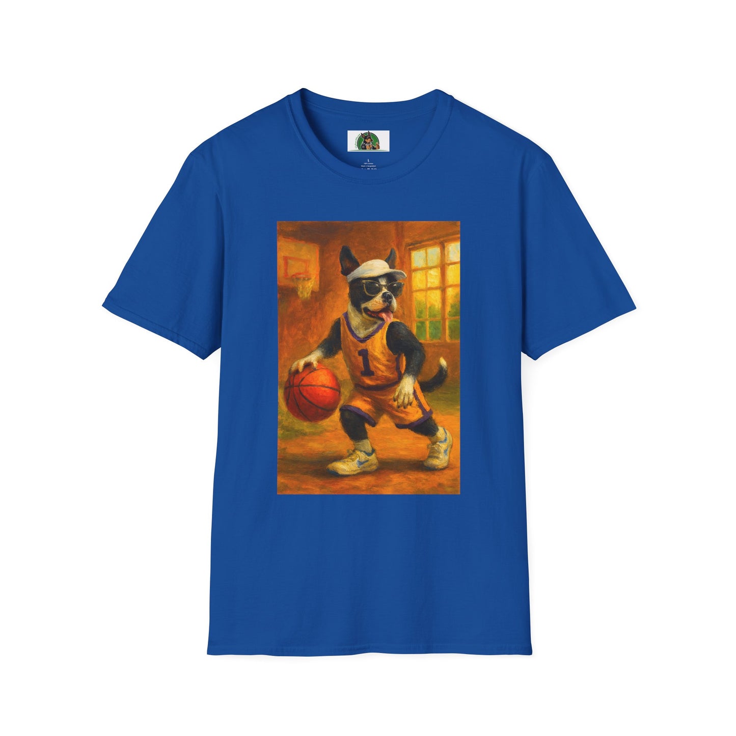 Sports Beagle Basketball T-Shirt T-Shirt Printify Royal XS