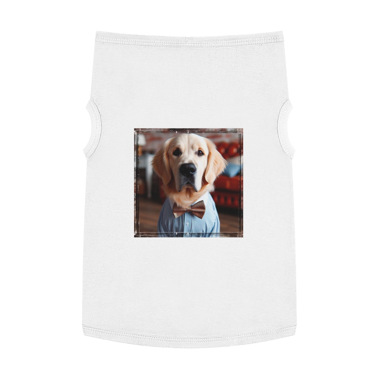 Golden Retriever pet tank top Pets Printify XL White 