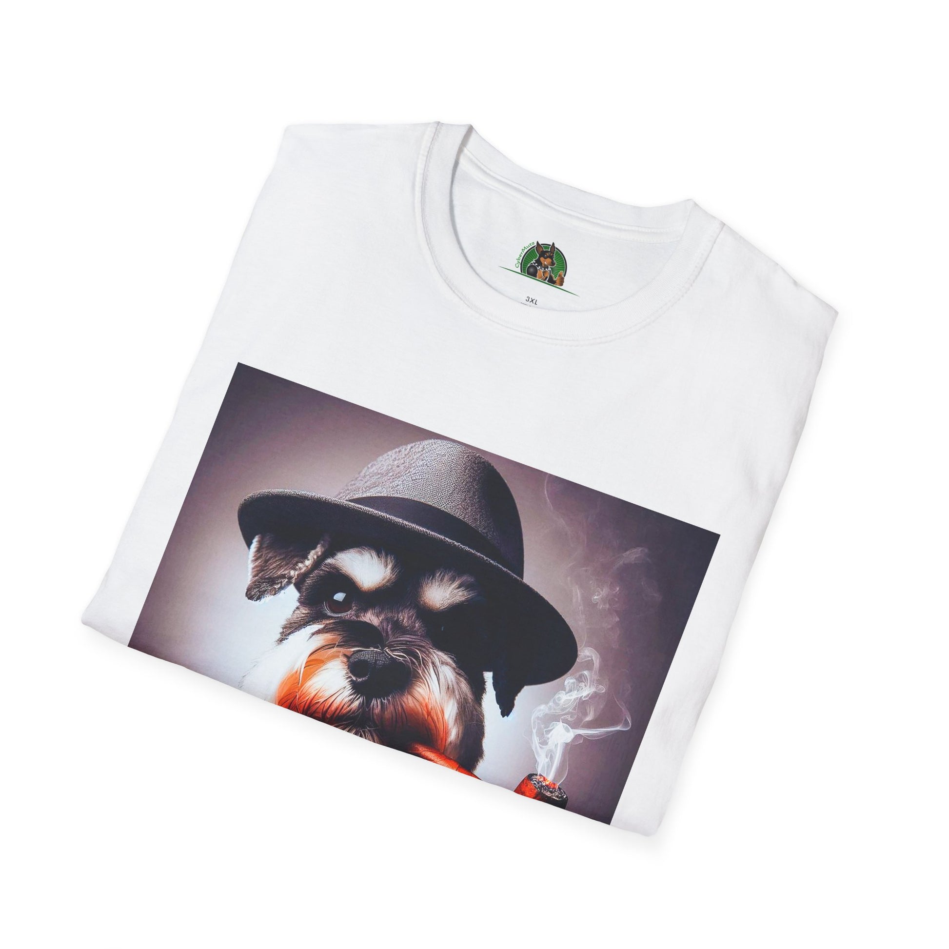Miniature Schnauzer cigar smoking shirt T-Shirt Printify