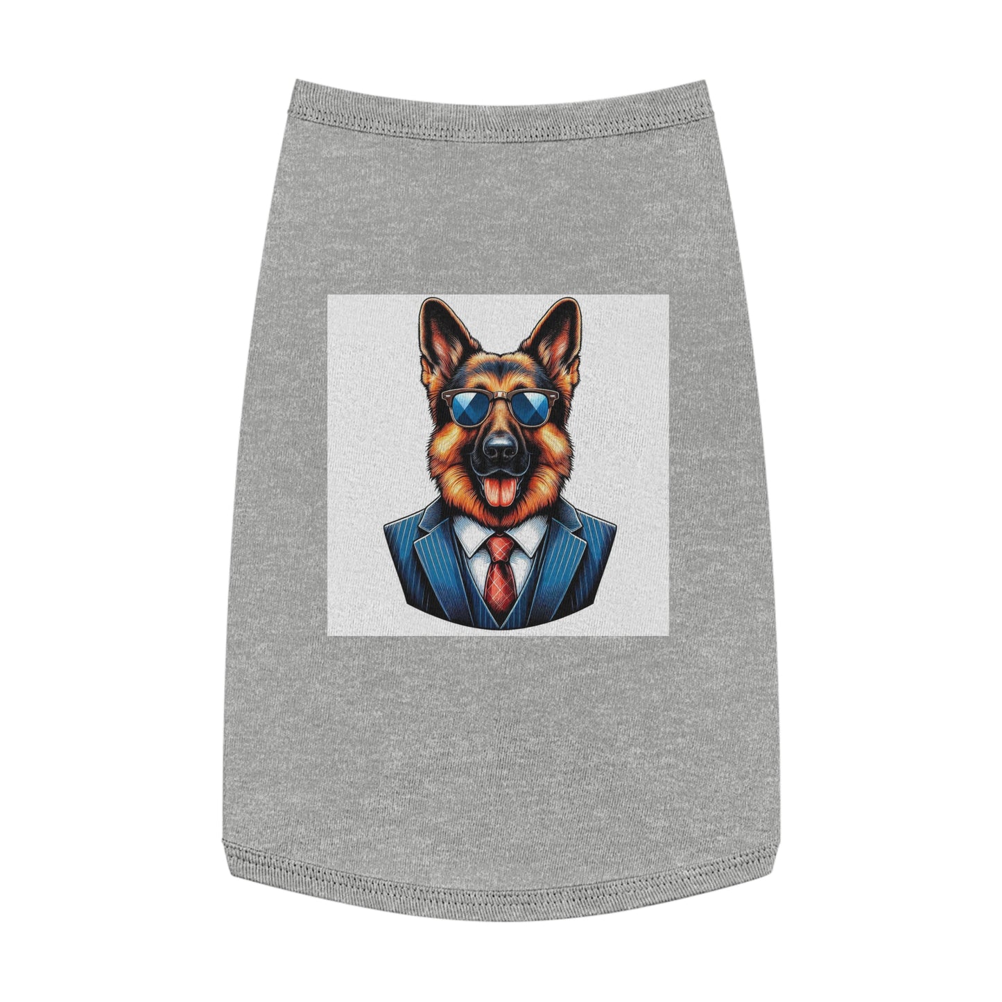 Pet Tank Top German Shepherd Pets Printify L Heather 