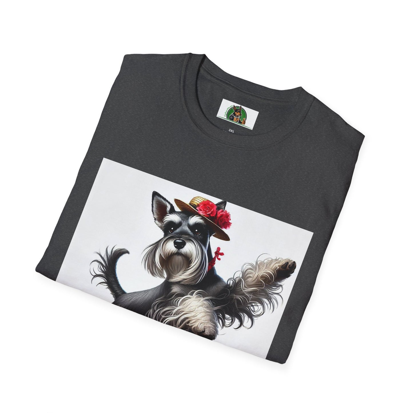 Dancing Miniature Schnauzer T-Shirt T-Shirt Printify