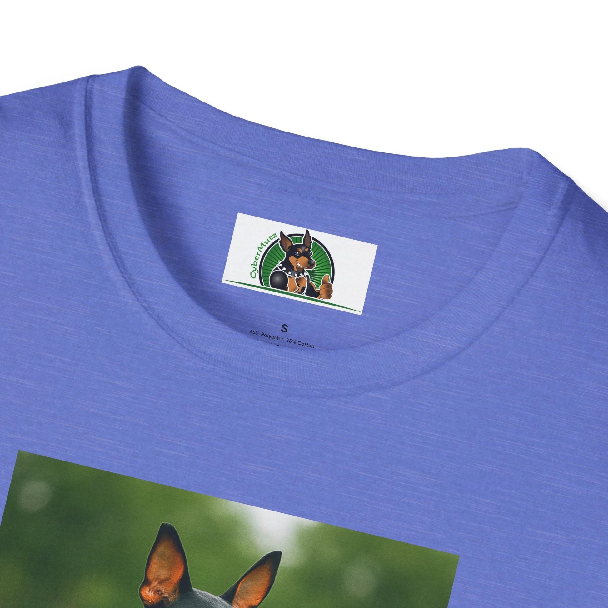 Miniature Pinscher 'Min Pin Golf Tee' T-Shirt — Sports Dog Lover Golf Shirt by Printify