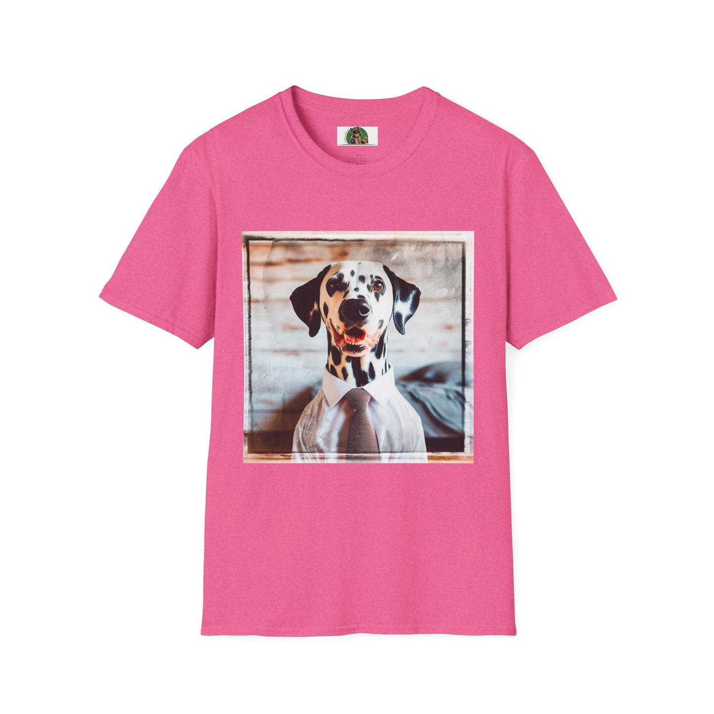 Dalmatian T-Shirt Printify S Heather Heliconia 