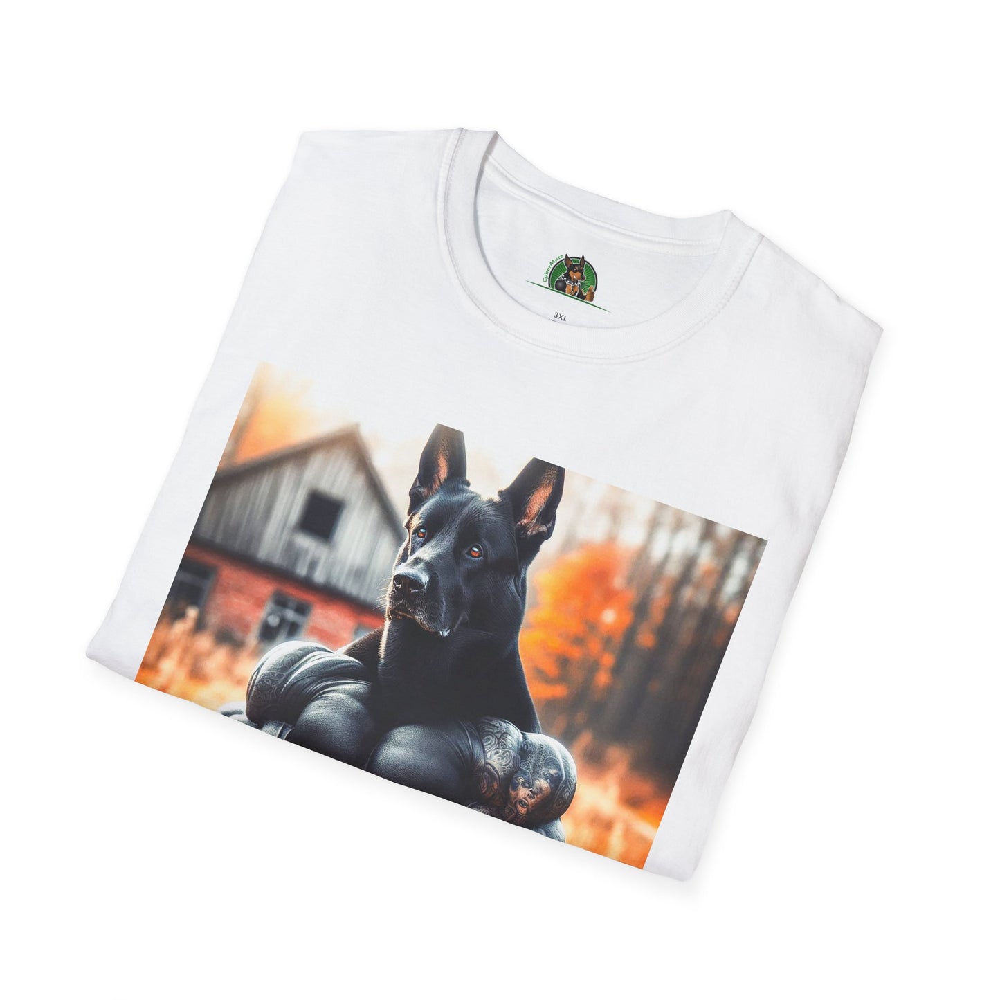 Muscle German Shepherd T-Shirt T-Shirt Printify