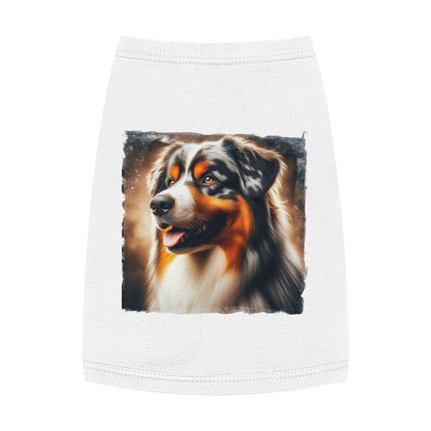 Pet Tank Top Australian Shepherd Pets Printify M White 