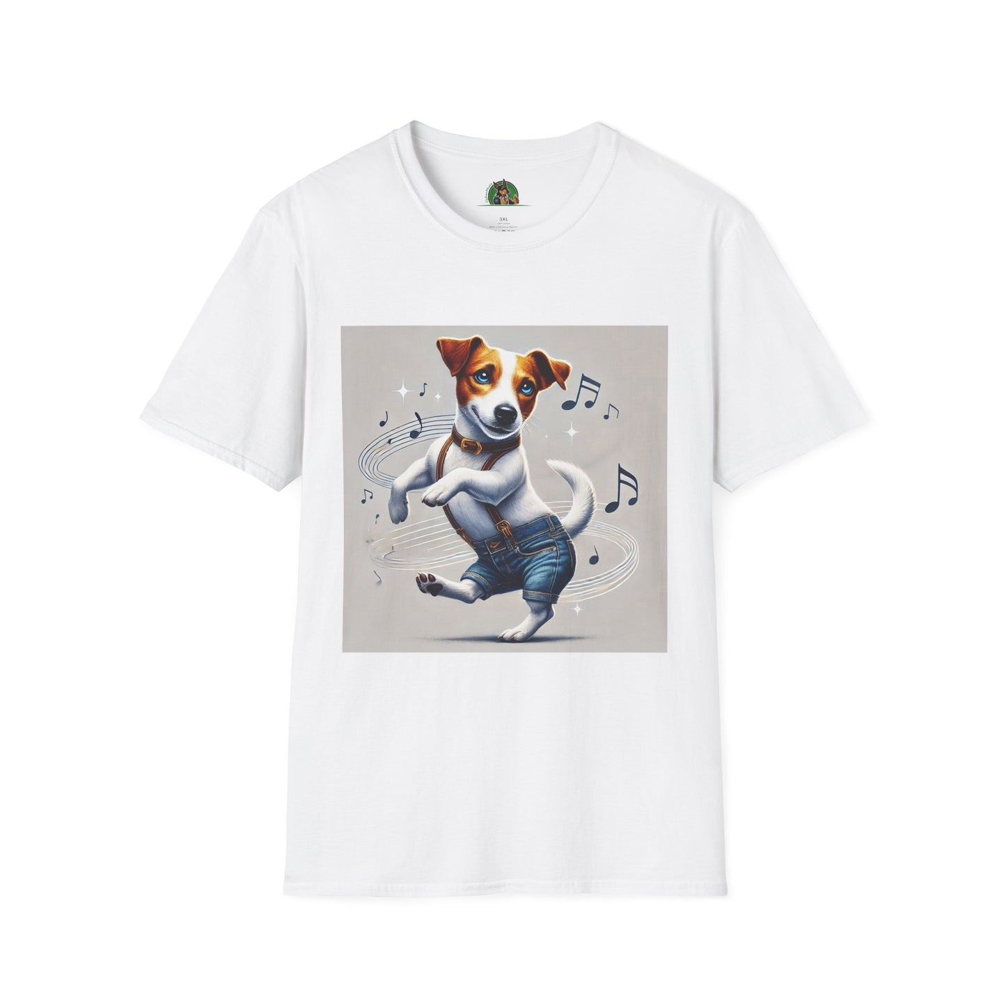 Dancing Jack Russell Tee T-Shirt Printify XS White