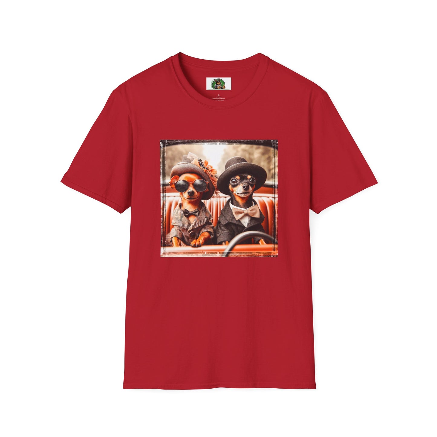 Wacky Min Pin T-Shirt T-Shirt Printify S Cherry Red 