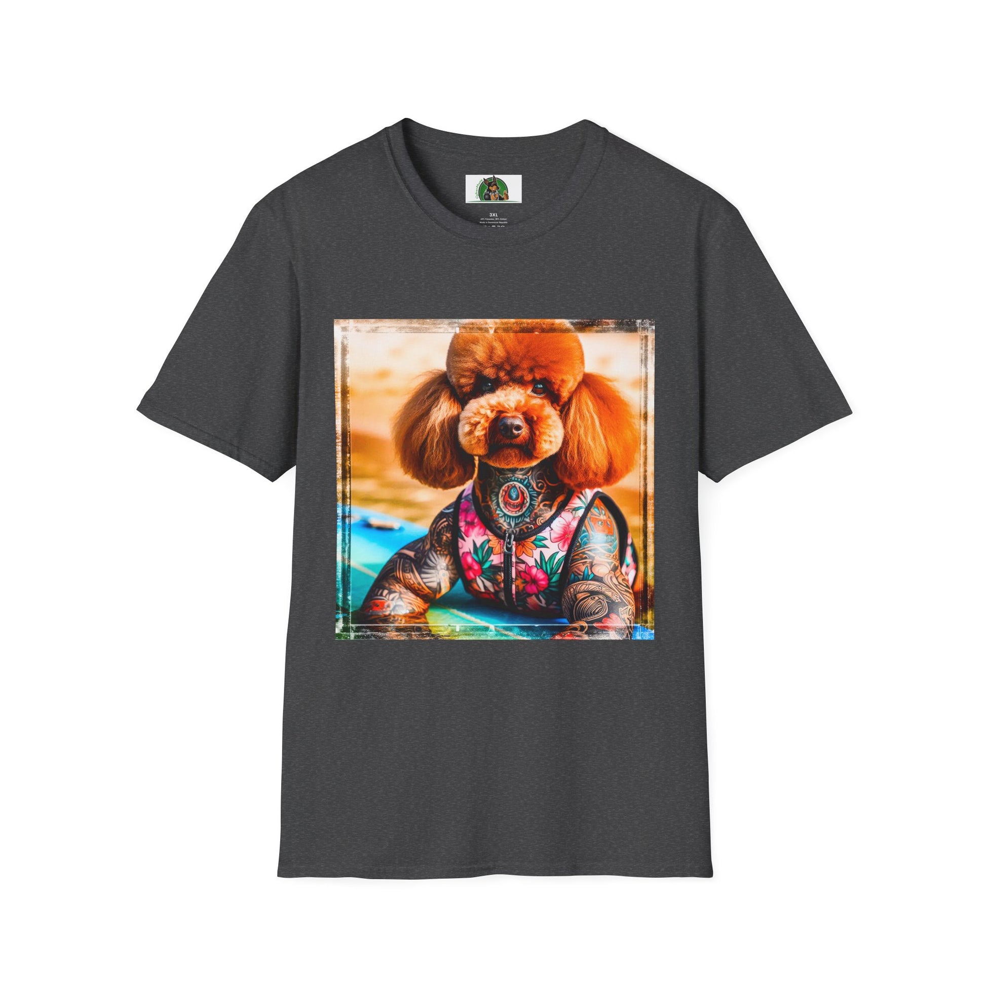 Poodle T-Shirt Printify XS Dark Heather