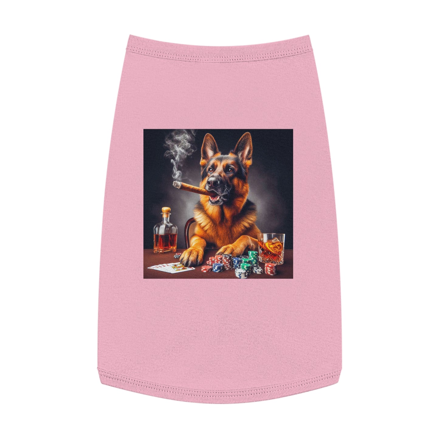 Pet Tank Top German Shepherd Pets Printify L Pink 