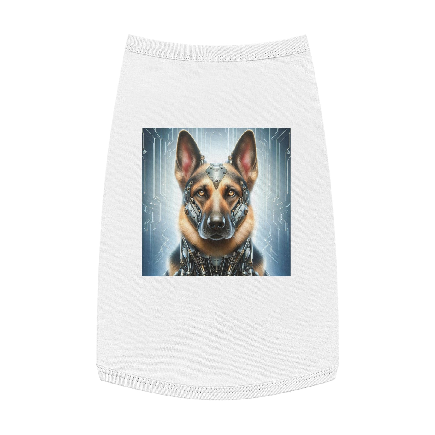 Pet Tank Top German Shepherd Pets Printify L White 