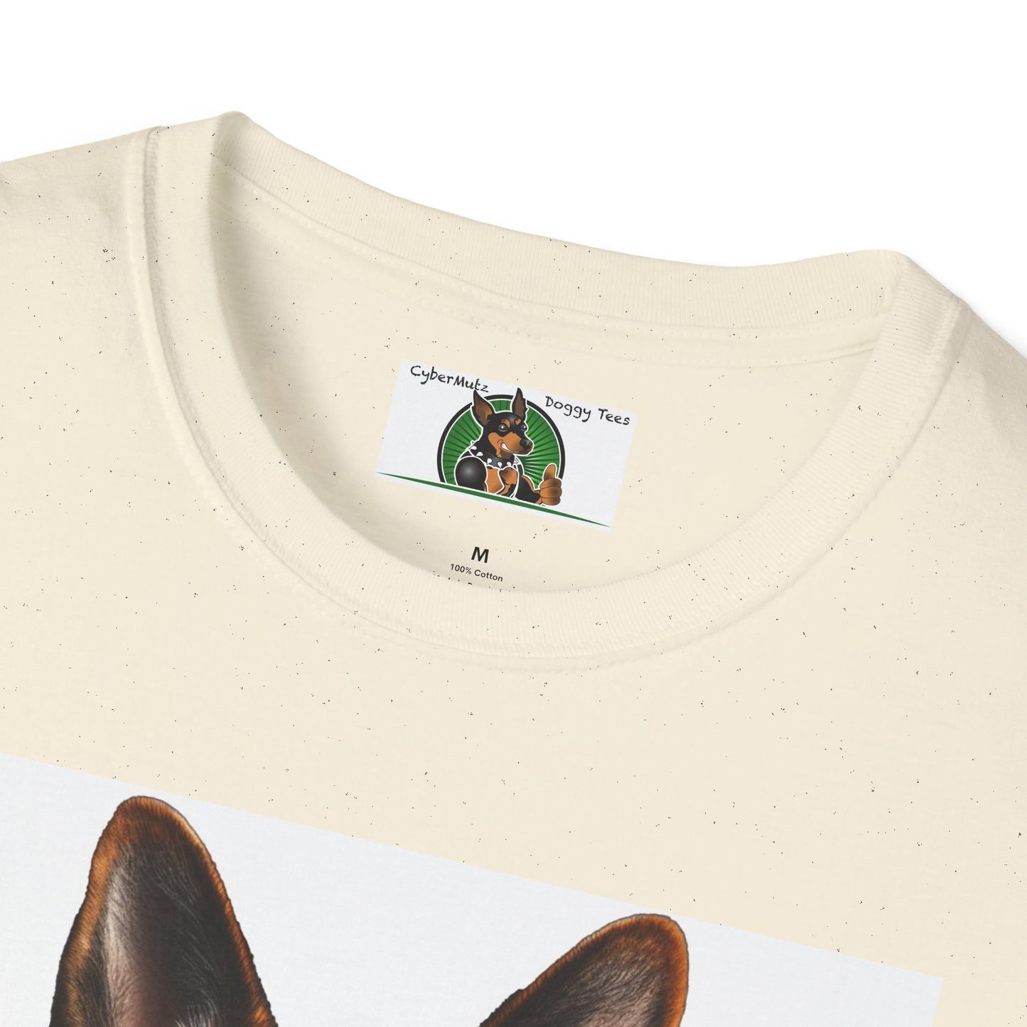 German Shepherd in Suit and Sunglasses Unisex Softstyle T-Shirt