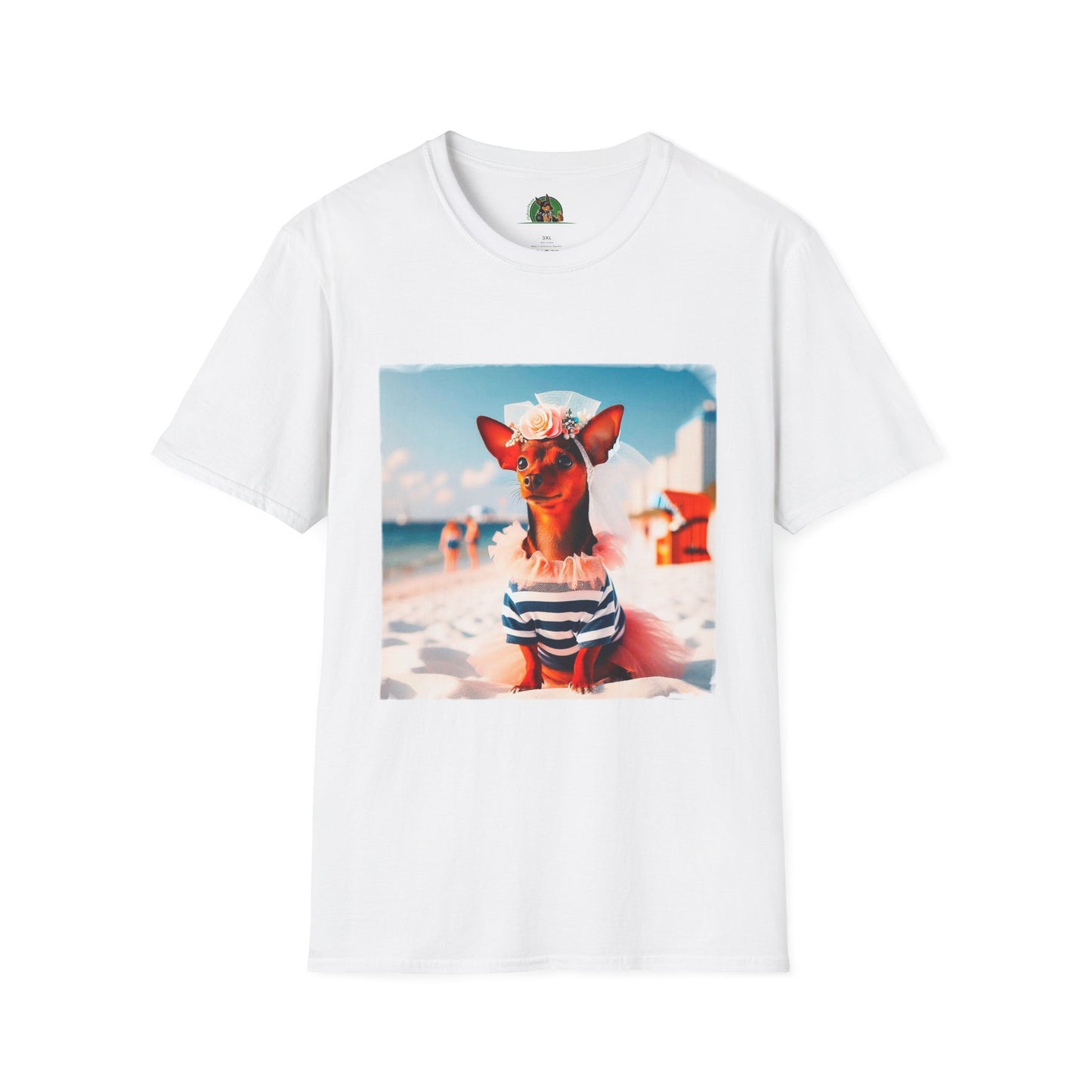 Min Pin T-Shirt T-Shirt Printify XS White