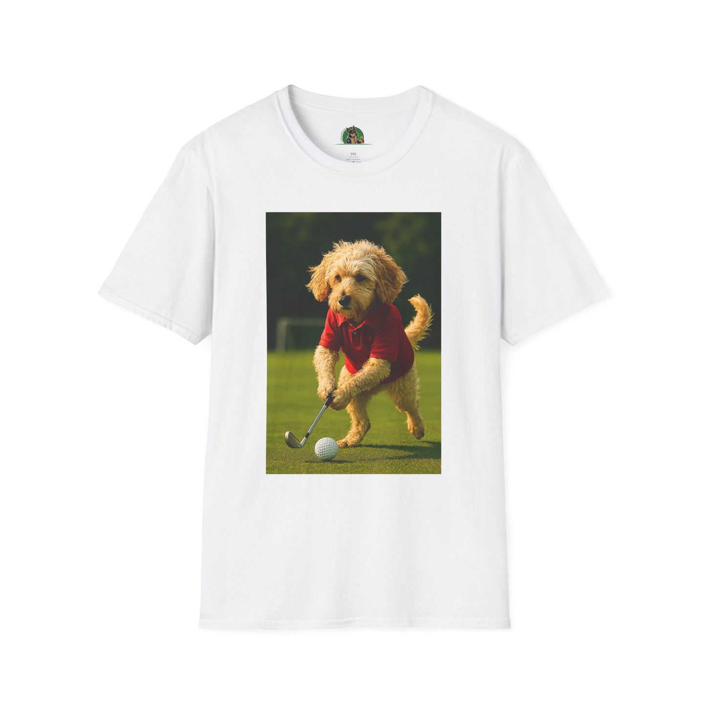 Sports Cockerpoo Golf T-Shirt T-Shirt Printify White XS