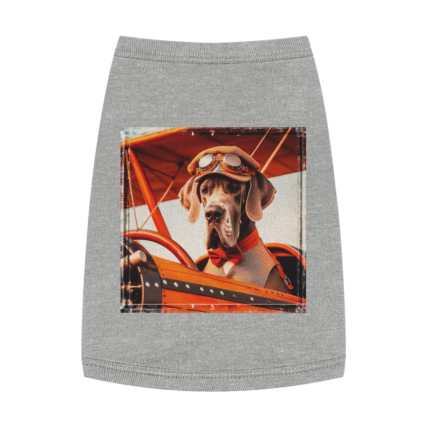 Pet Tank Top Great Dane Pets Printify M Heather 