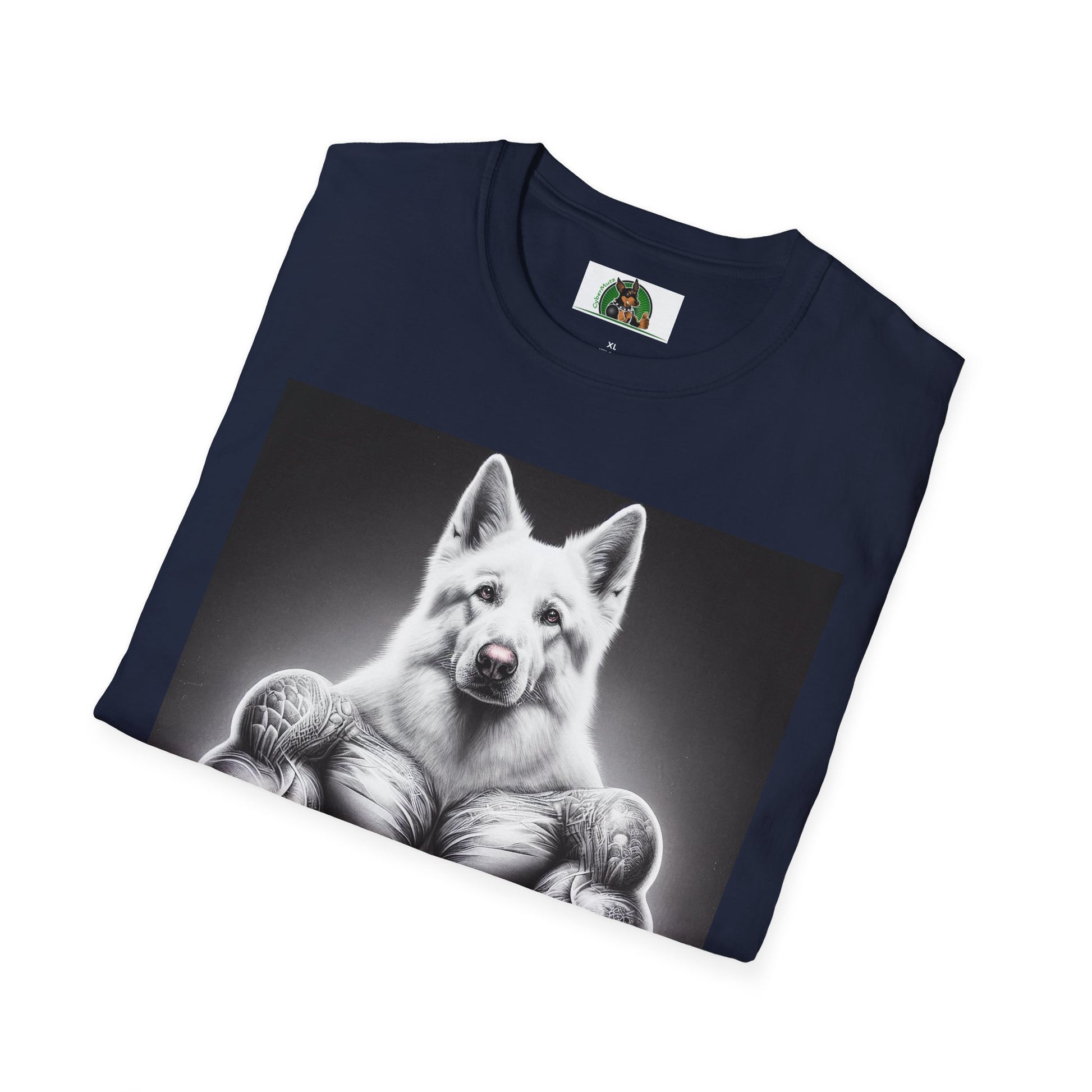 German Shepherd muscle man shirt T-Shirt Printify