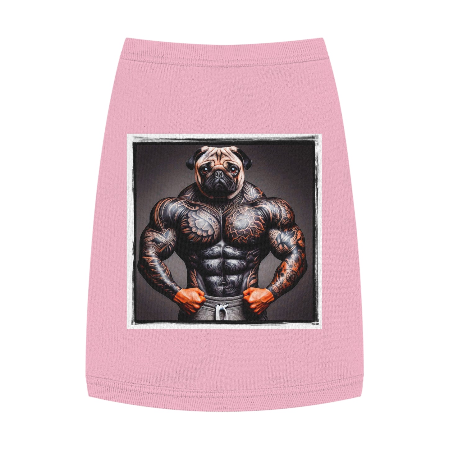 Pet Tank Top Pug Pets Printify M Pink 