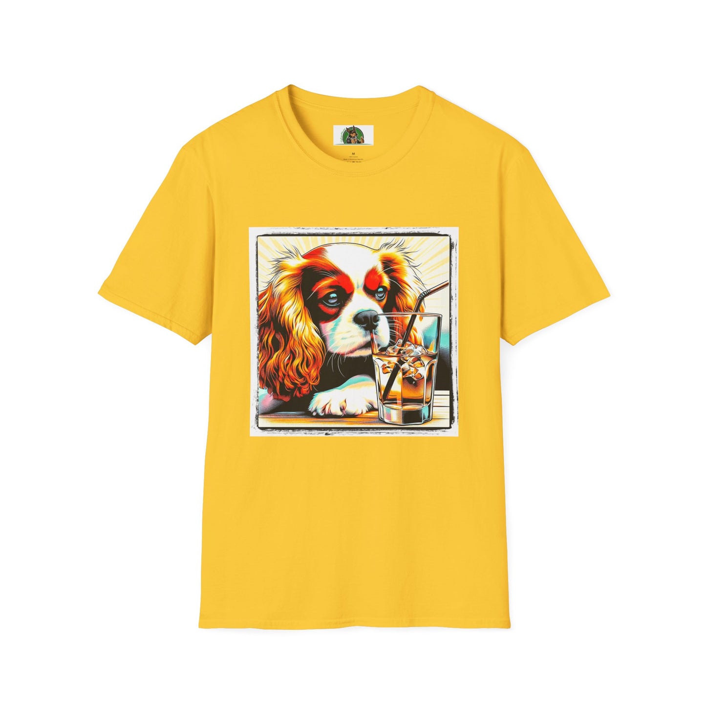 Cavalier King Charles Spaniel Sipping Tea TShirt T-Shirt Printify S Daisy