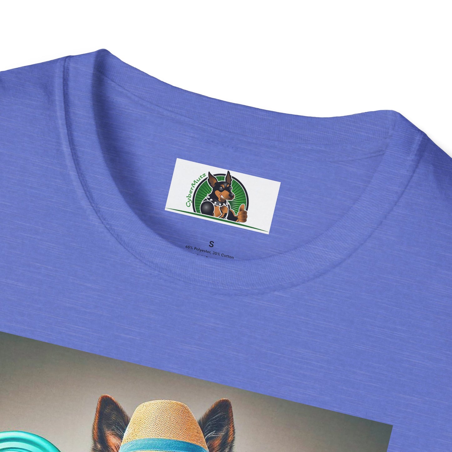 German Shepherd frisbee flying shirt