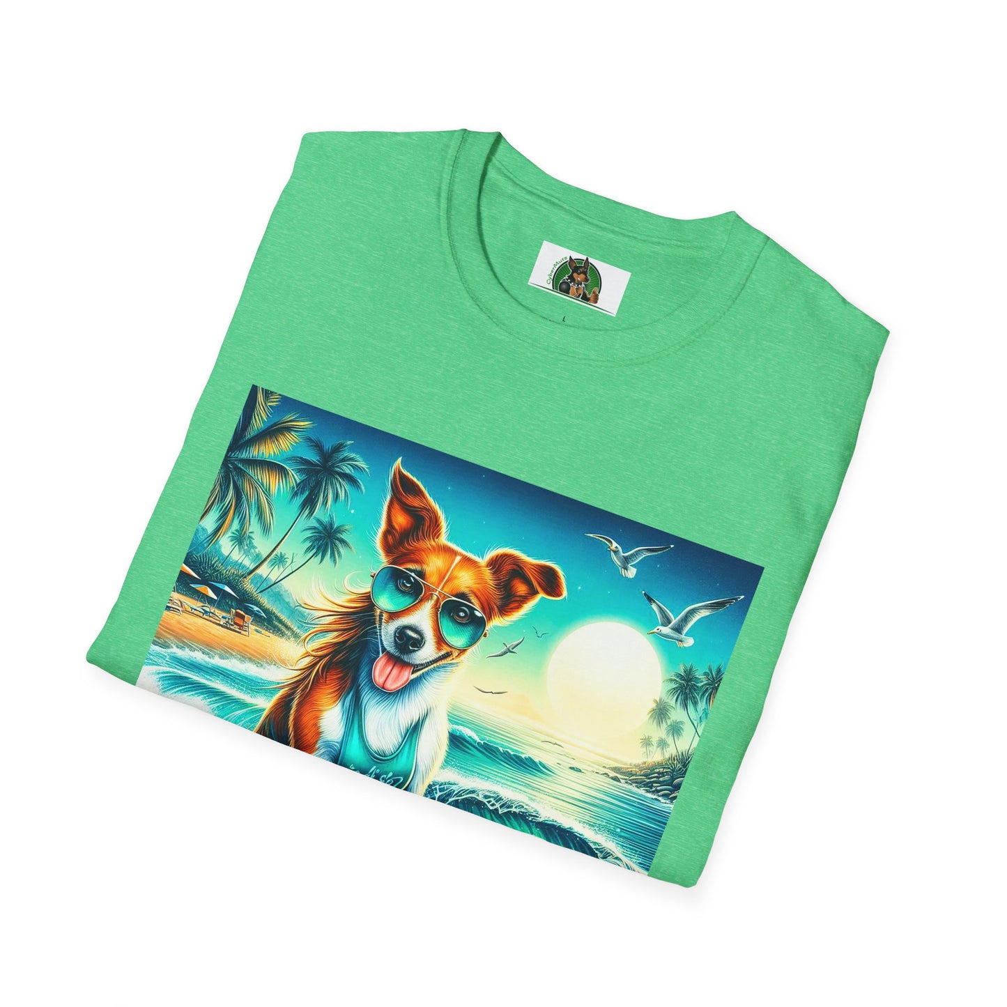 Jack Russell Surfer W/Shades