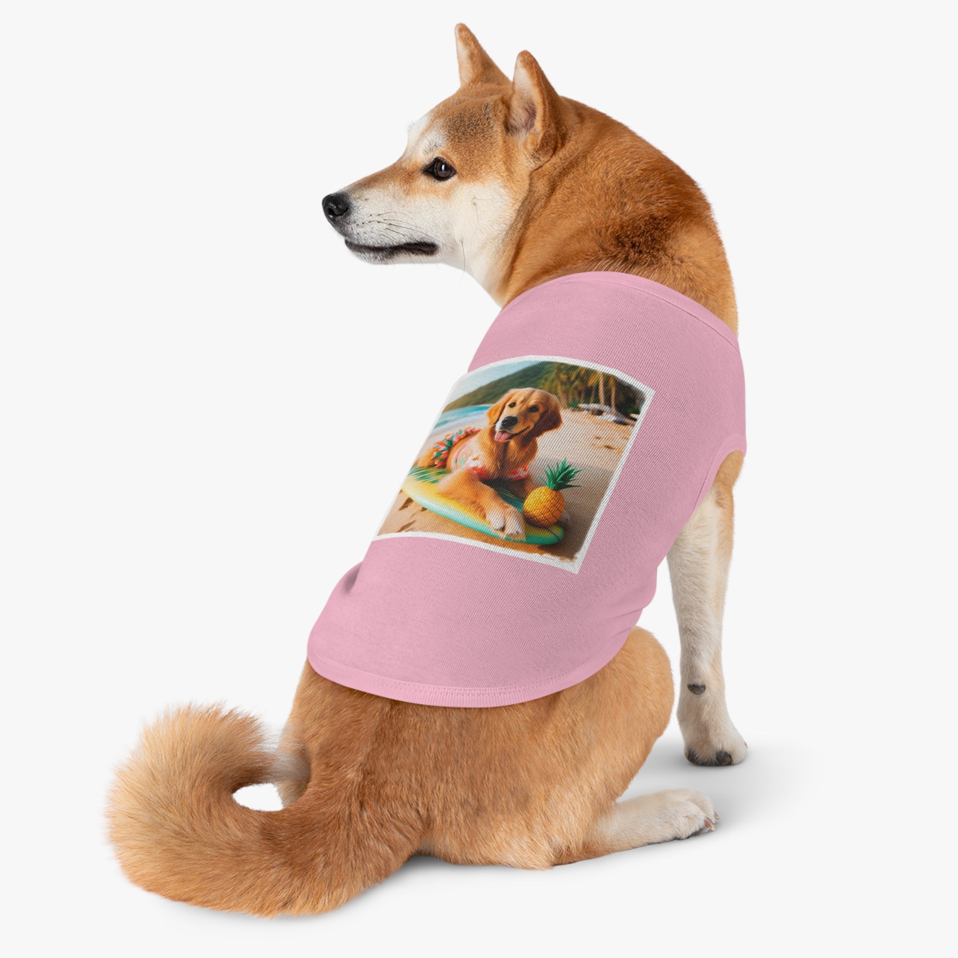 Golden Retriever pet tank top Pets Printify   