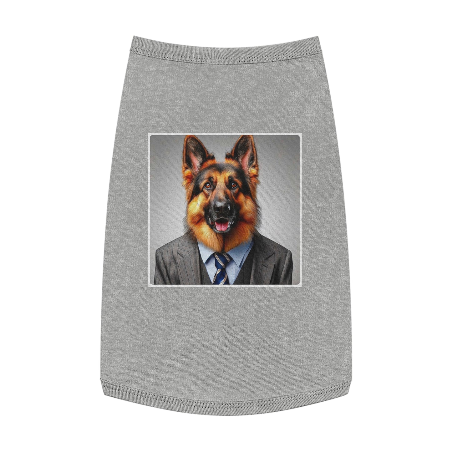 Pet Tank Top German Shepherd Pets Printify L Heather