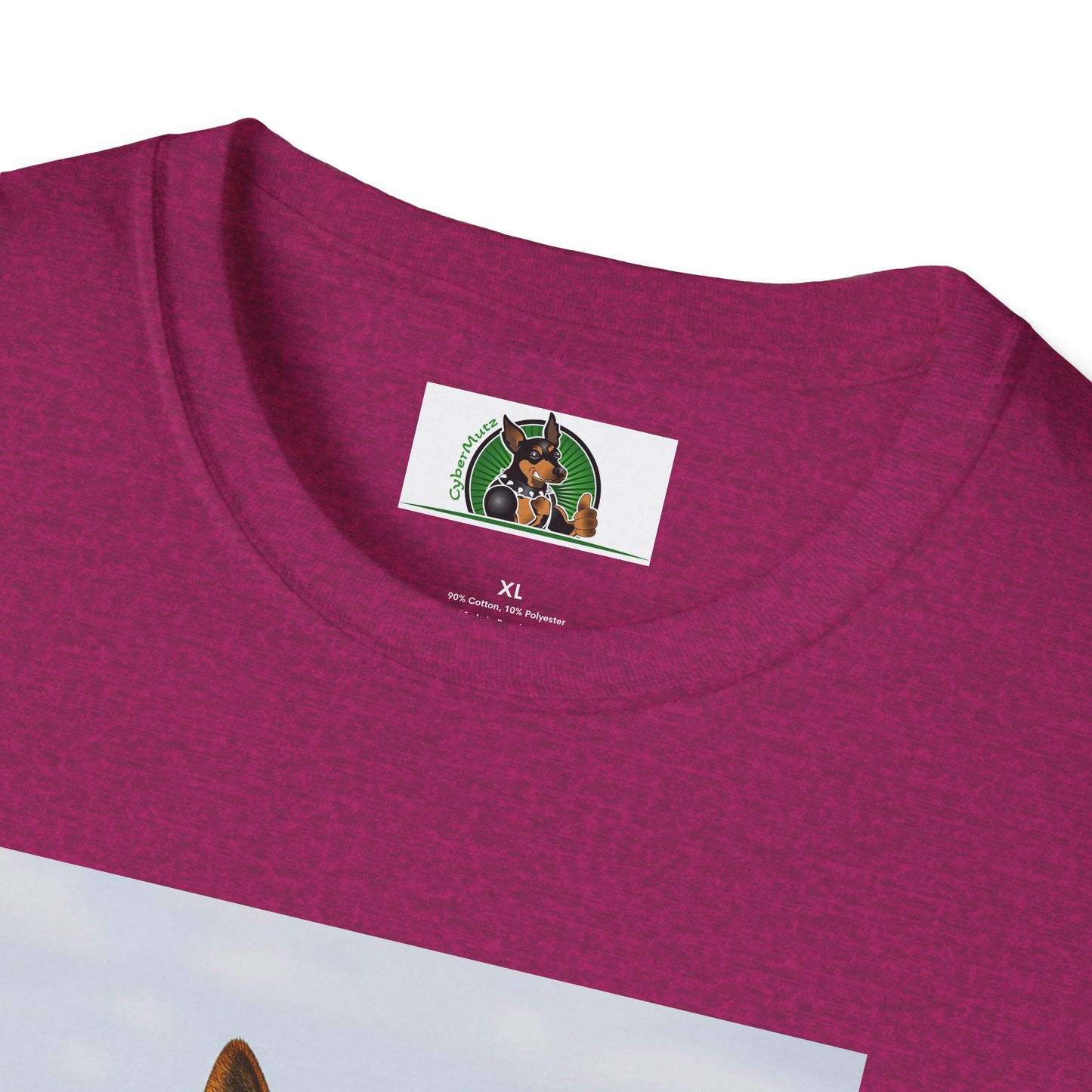 Sports German Shepherd Playing Football Unisex T-Shirt