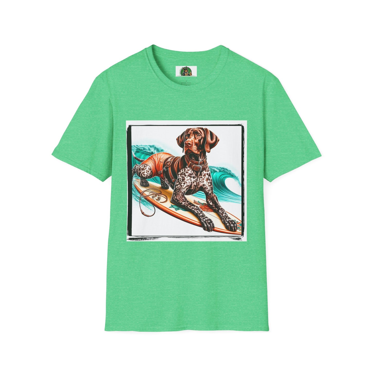 German Shorthaired Pointer T-Shirt Printify S Heather Irish Green 