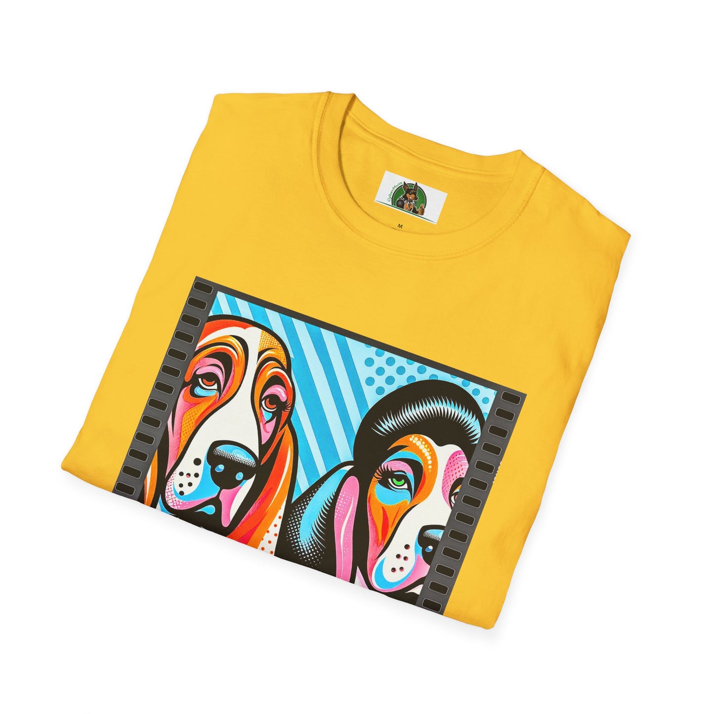 Basset Hound Colorful Couple Pop Art Pic