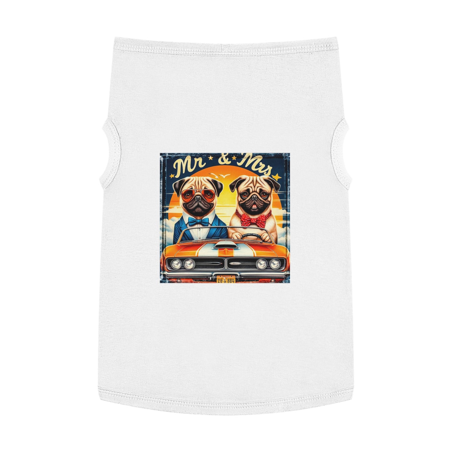 Wacky Pet Tank Top Pug Pets Printify   