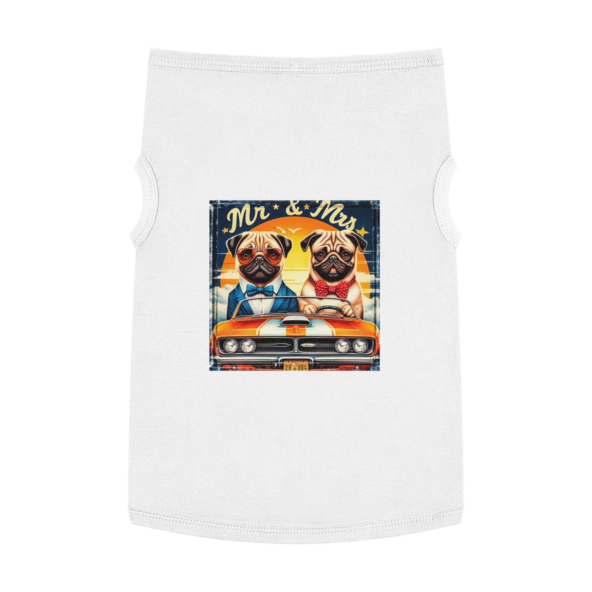 Wacky Pet Tank Top Pug Pets Printify   