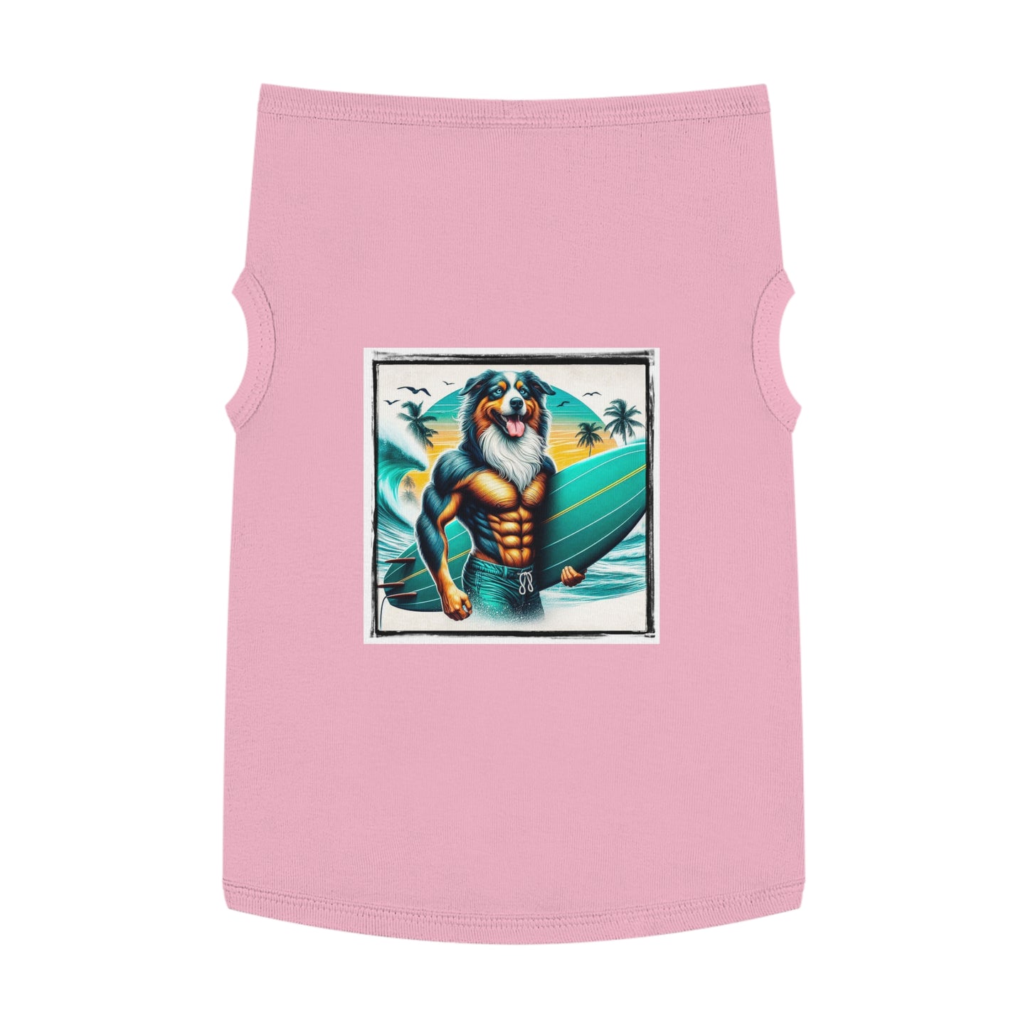 Pet Tank Top Australian Shepherd Pets Printify XL Pink 