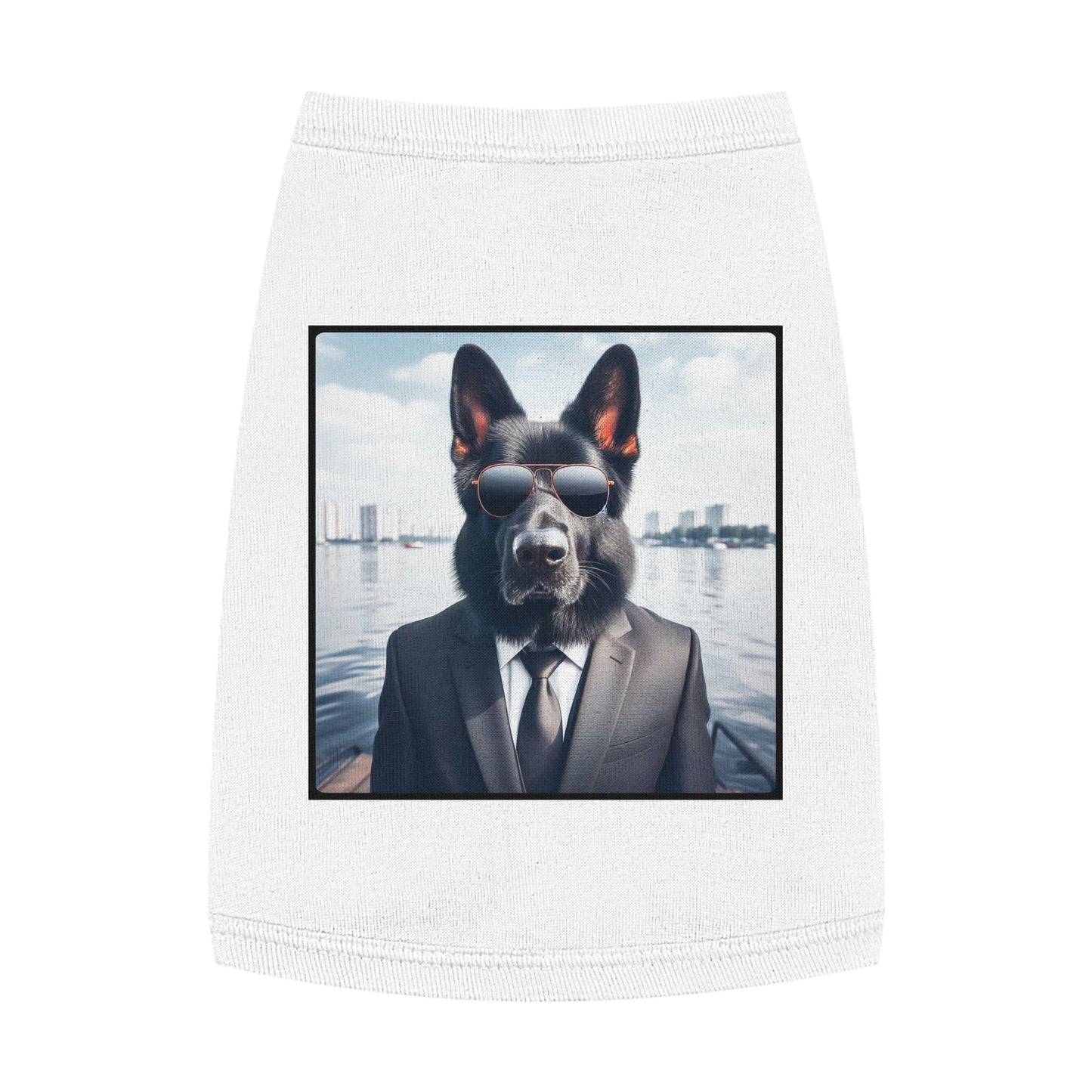 Pet Tank Top German Shepherd Pets Printify M White 