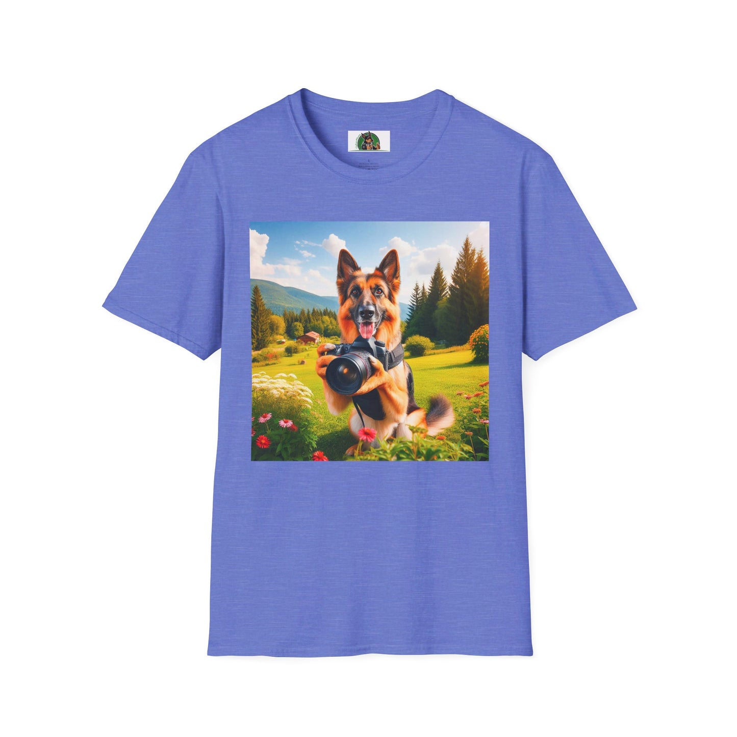 German Shepherd T-Shirt Printify Heather Royal S 