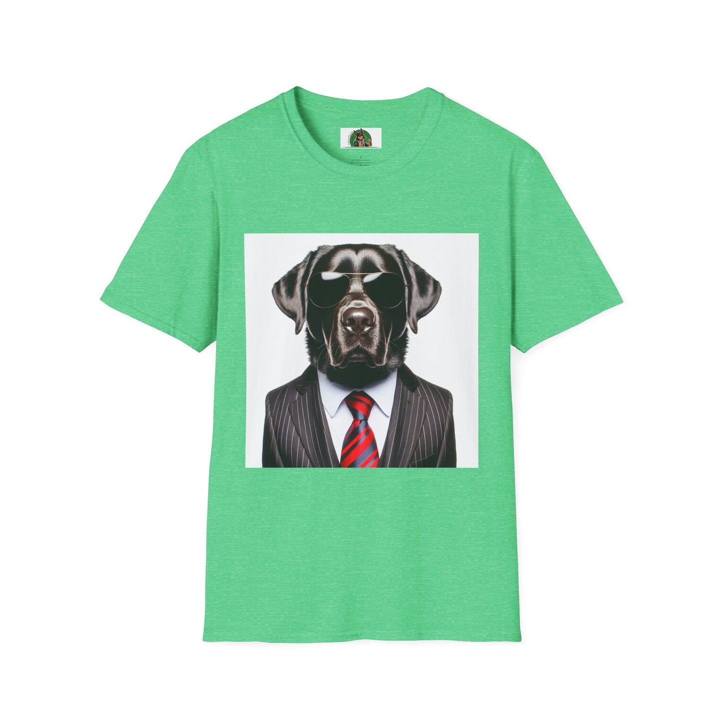 Labrador Retriever T-Shirt Printify S Heather Irish Green 