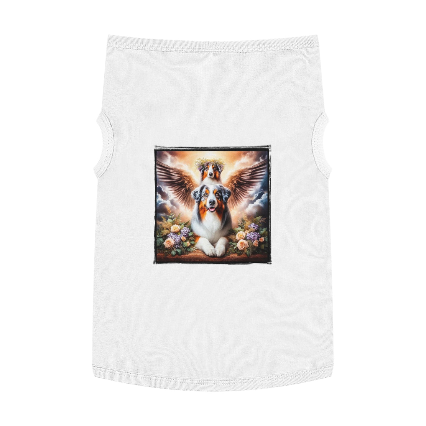 Pet Tank Top Australian Shepherd Pets Printify XL White 