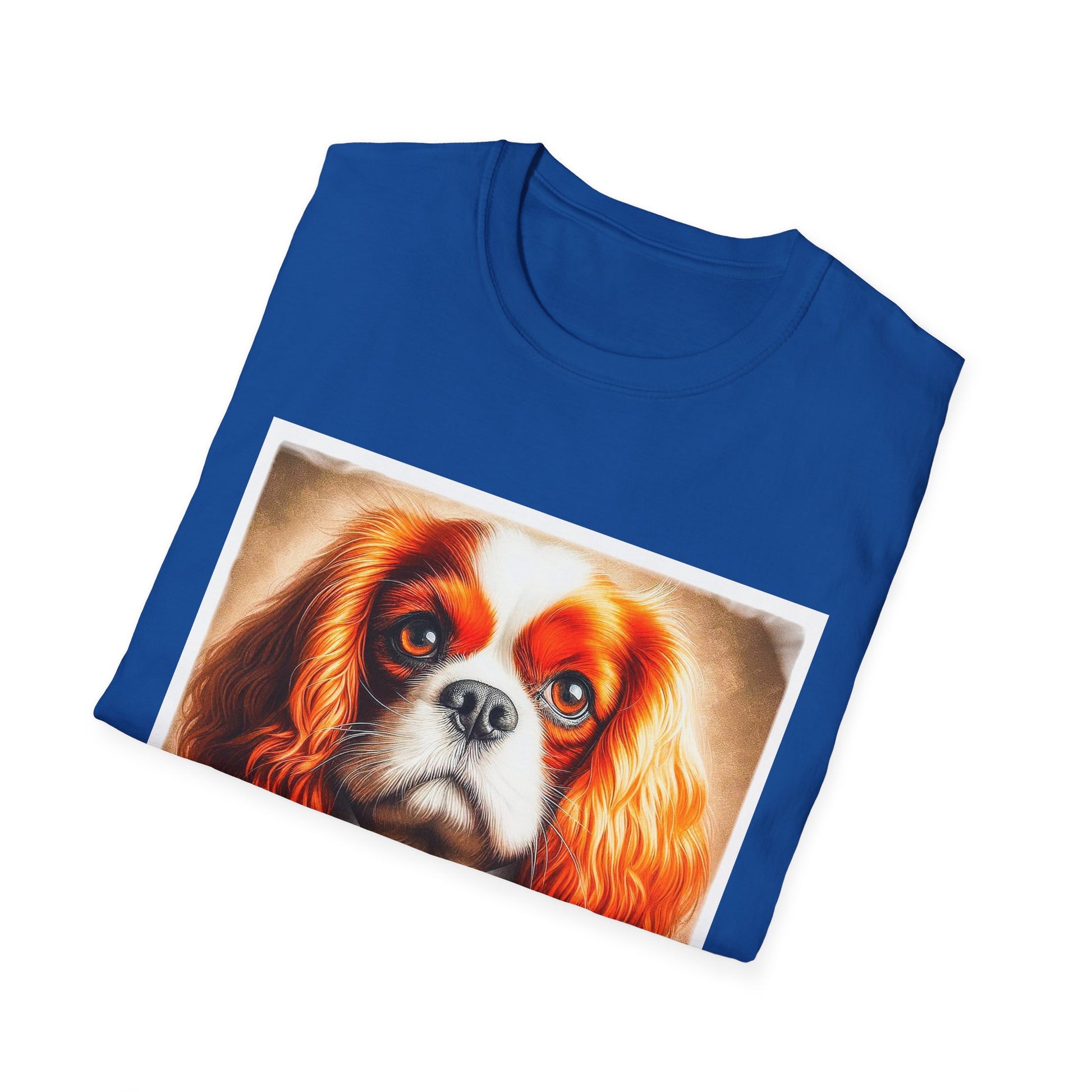 Cavalier King Charles Spaniel Suit and Tie T Shirt T-Shirt Printify