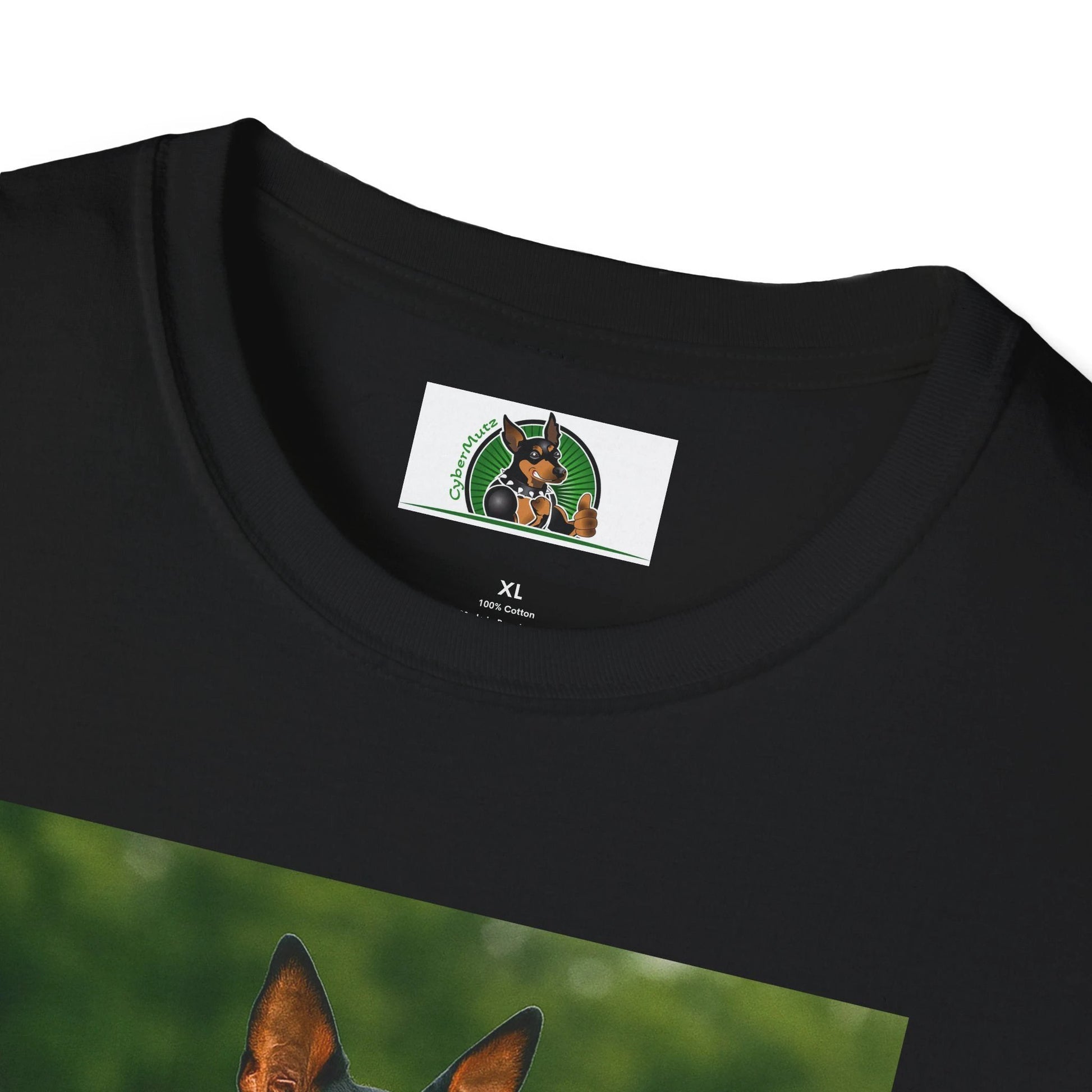 Min Pin Baseball Tee — Miniature Pinscher Dog Lover Sports T-Shirt T-Shirt Printify