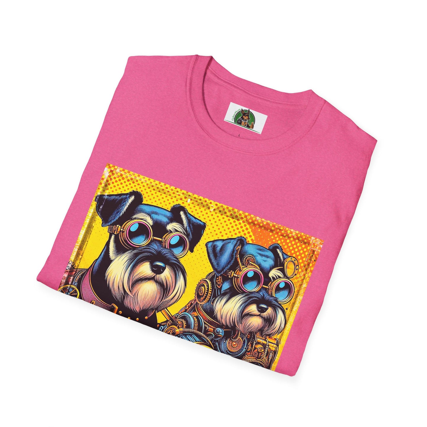 Schnauzer T-Shirt with Miniature Schnauzer Design