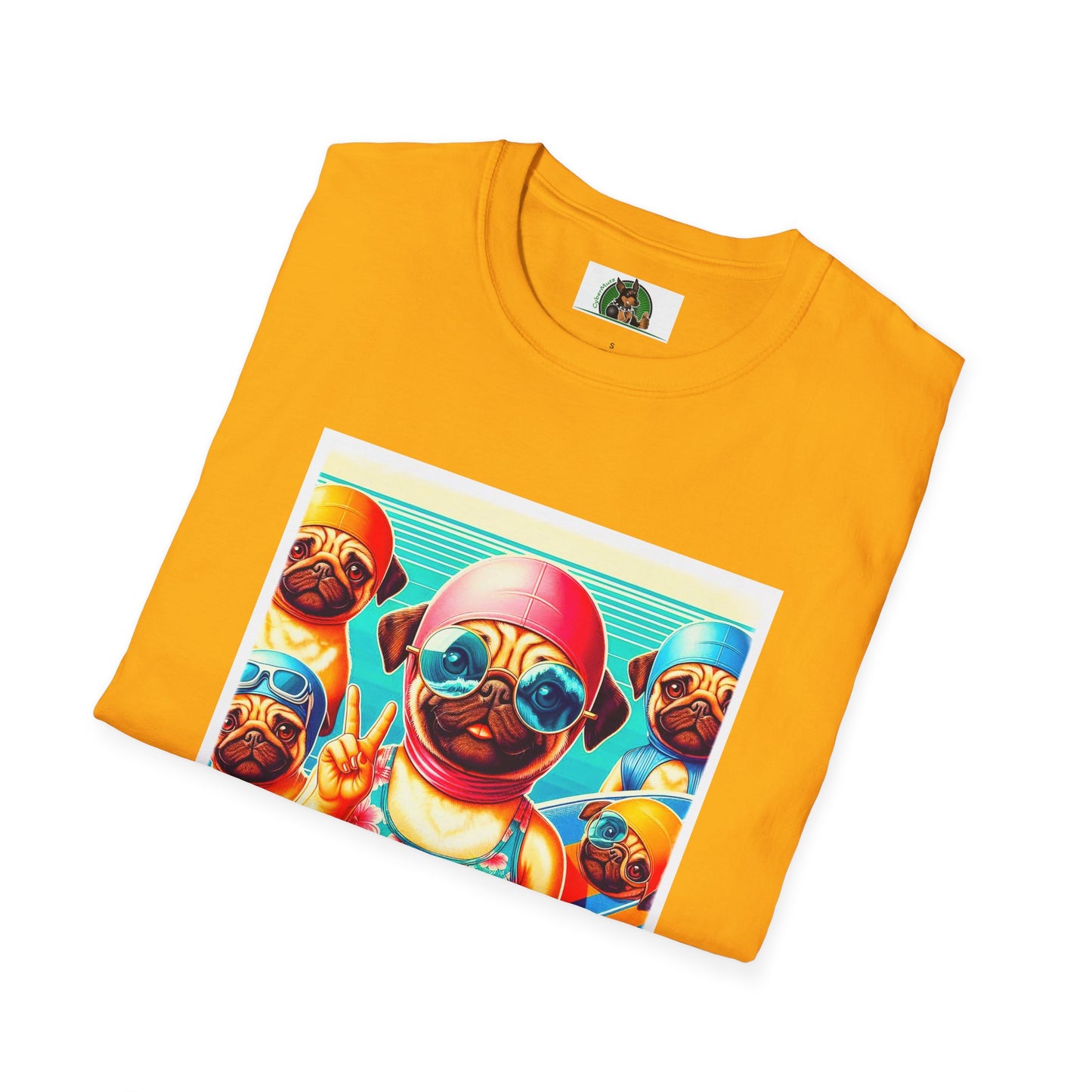 Pugs T-Shirt Printify   