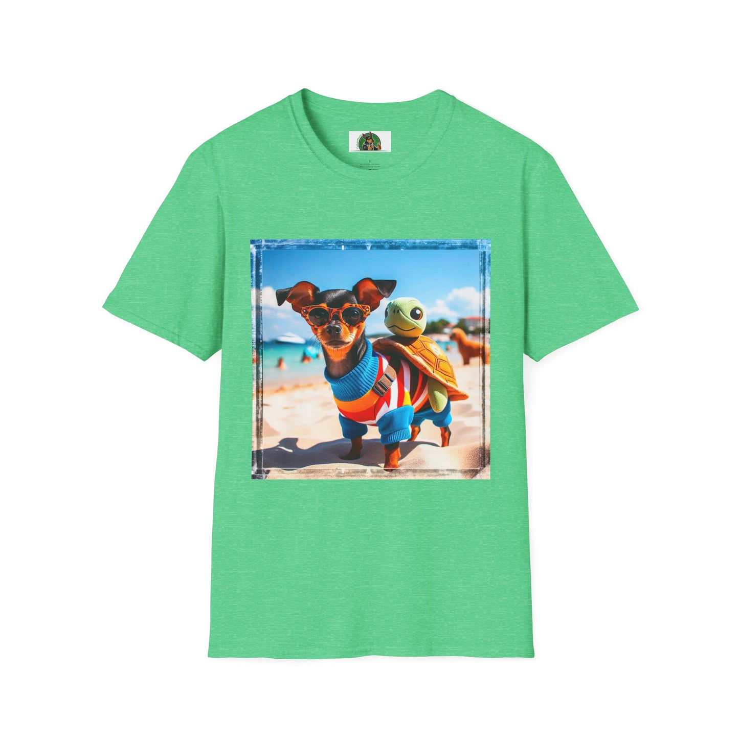 Min Pin T-Shirt T-Shirt Printify S Heather Irish Green 