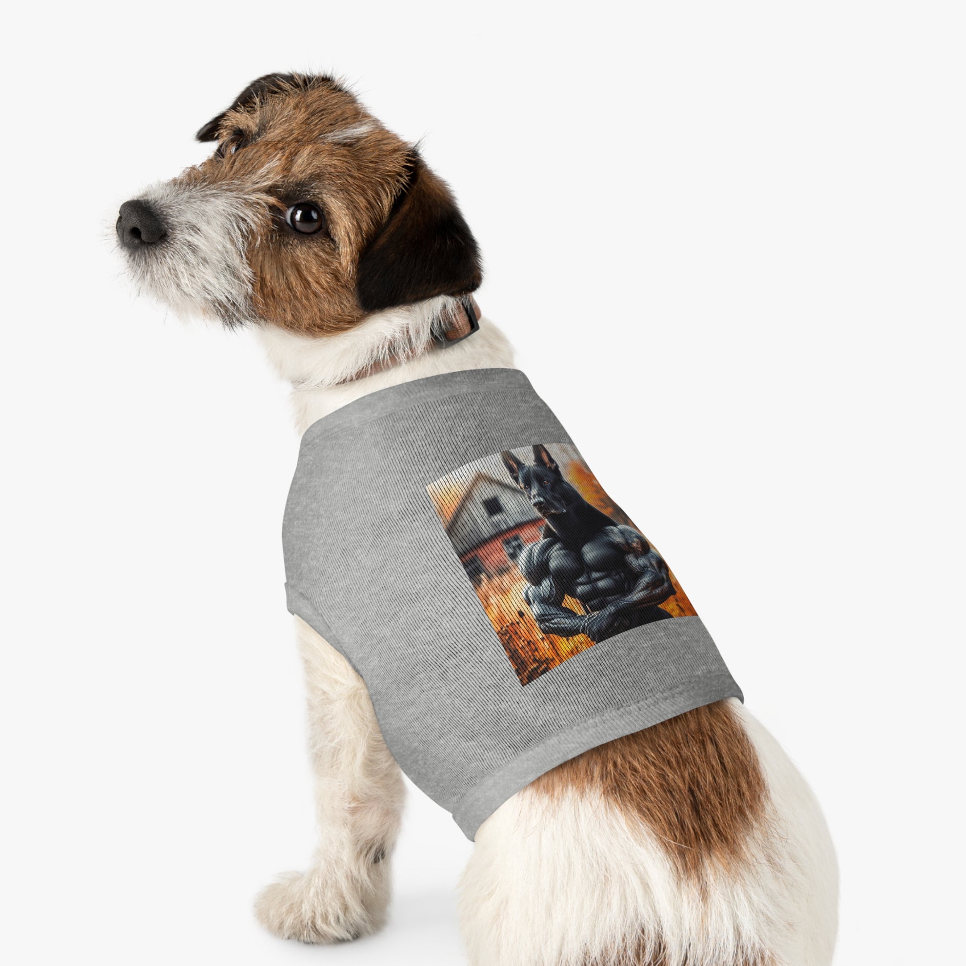 German Shepherd arm muscles shirt Pets Printify