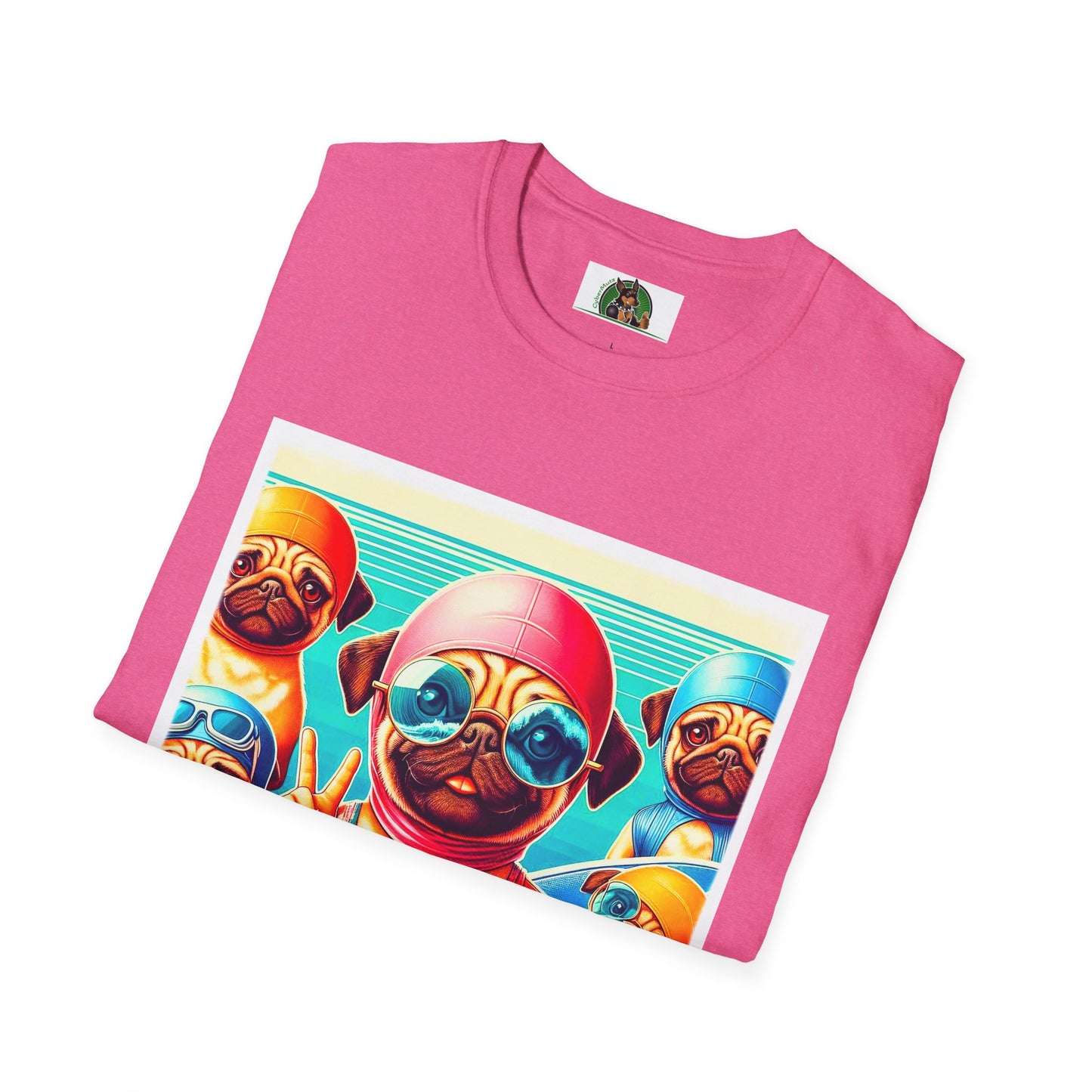 Pugs T-Shirt Printify   