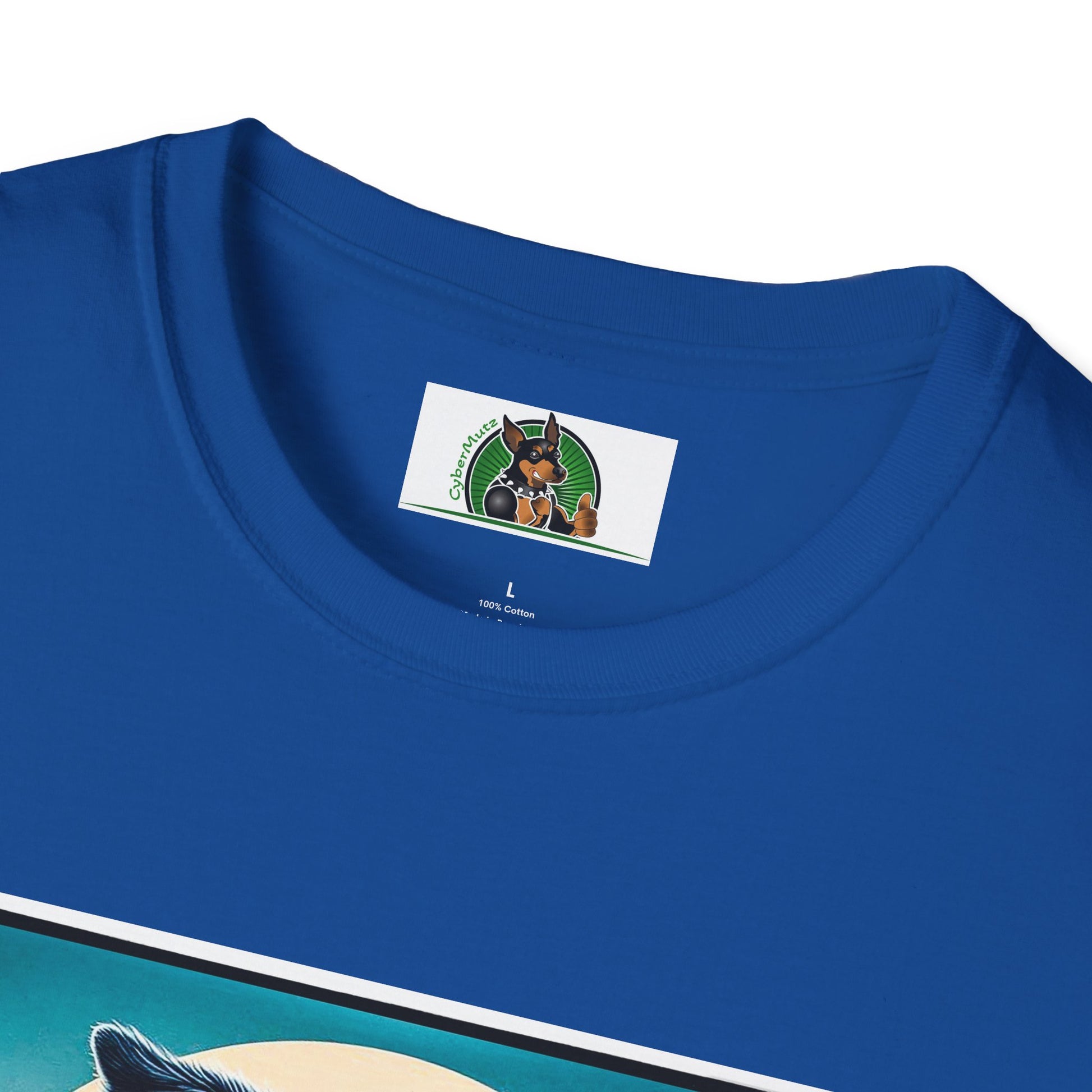 Australian Shepherd Floral Beach Surfer T-Shirt Printify