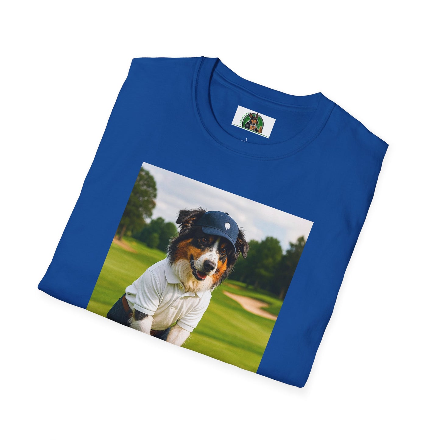 Sports Golf Australian Shepherd T-Shirt T-Shirt Printify