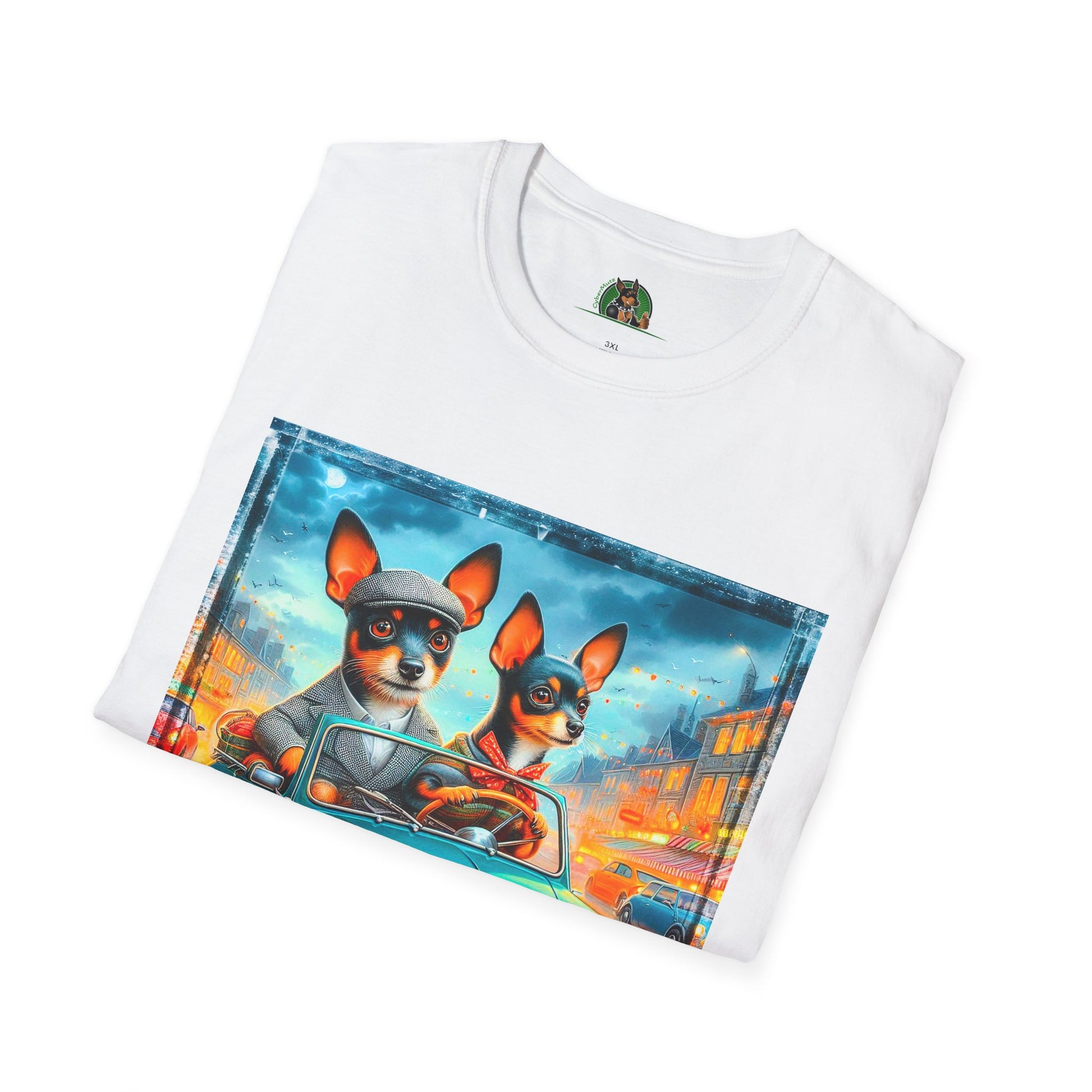 Wacky Rat Terrier T-Shirt T-Shirt Printify   