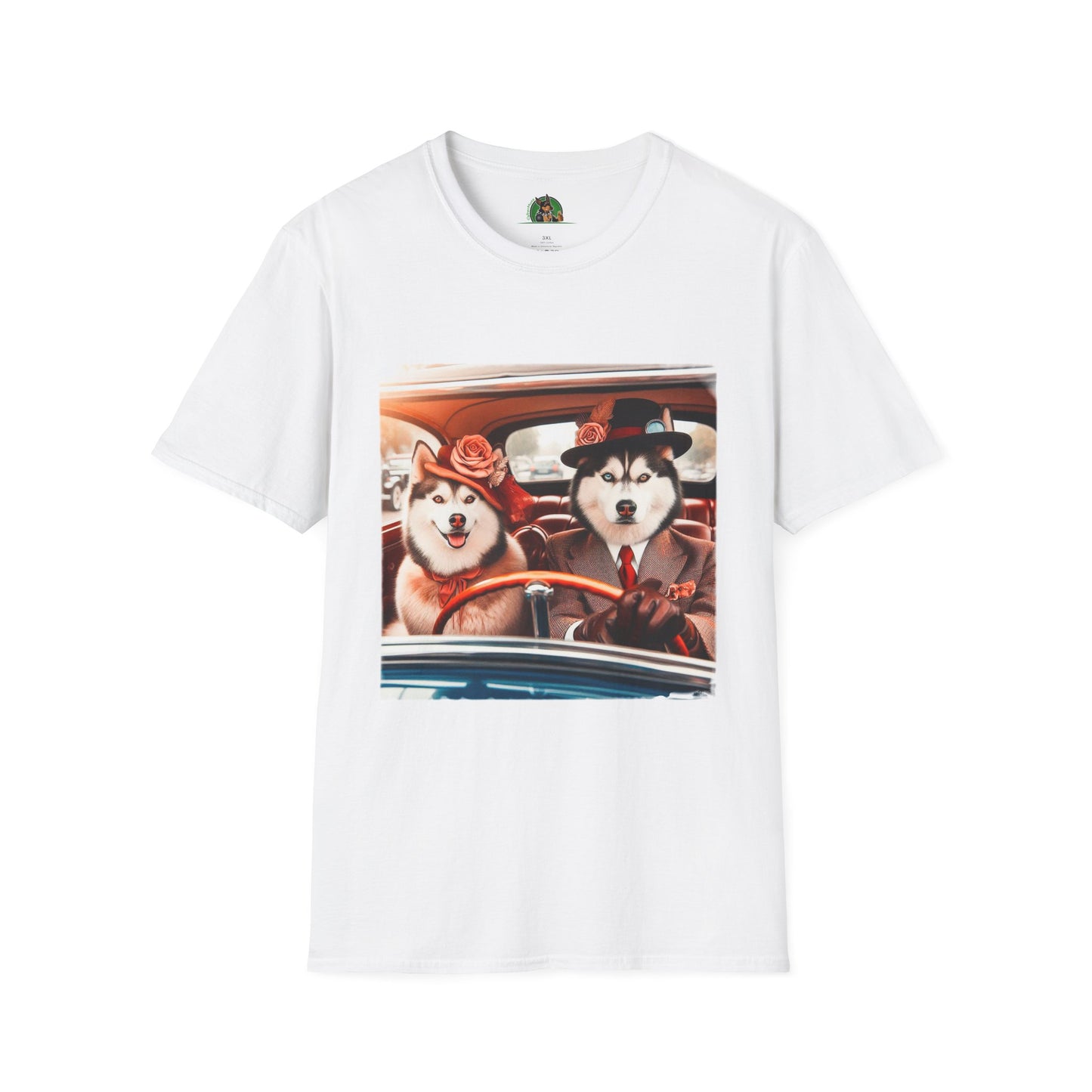 Husky T-Shirt Printify XS White